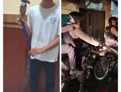 Tim Patroli Presisi Polres Pelabuhan Belawan Ciduk Anggota Genk Motor di Pasar 5 Marelan
