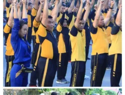Polres Labuhanbatu Gelar Olahraga Bersama Masyarakat di Puncak Binaraga
