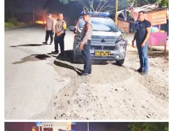 Polsek Indrapura Gelar Patroli Malam, Cegah Kenakalan Remaja dan Gangguan Kamtibmas
