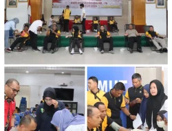 Semarakkan HUT Bhayangkara ke-78, Polres Tebing Tinggi Gelar Donor Darah