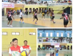 Kapolres Tebing Tinggi Buka Kejuaraan Voli Antar Polsek Sambut HUT Bhayangkara dan Hari Jadi Kota