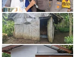 Polrestabes Medan Bedah Rumah Penggali Kubur Dalam Rangka Hut Bhayangkara Ke-78