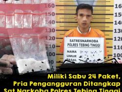 Pengangguran di Tebing Tinggi Ditangkap Sat Narkoba, Miliki 24 Paket Sabu Siap Edar