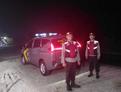 Polsek Lima Puluh Gelar Patroli Malam Cegah Tawuran dan Balap Liar