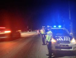 Polres Batu Bara Gelar Patroli Blue Light Ciptakan Kamseltibcarlantas Aman dan Kondusif