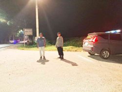Polsek Lima Puluh Gelar Patroli Malam, Ciptakan Situasi Kamtibmas yang Aman dan Kondusif
