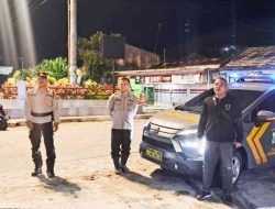 Polsek Labuhan Ruku Gelar Patroli Malam, Ciptakan Rasa Aman Bagi Masyarakat