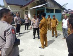 Kapolsek Tapaktuan dan Anggota Gelar Silaturahmi dan Sambang Desa Jelang Pilkada 2024