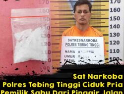 Sat Narkoba Polres Tebing Tinggi Ciduk Pengedar Sabu di Pinggir Jalan