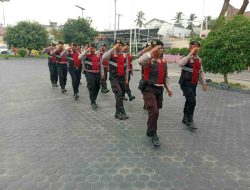 Meningkatkan Kemampuan, Sat Samapta Polres Batu Bara Gelar Latihan Baris Berbaris