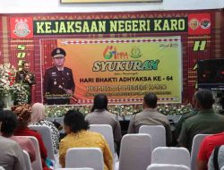 Polres Tanah Karo Beri Kejutan di Hari Ulang Tahun Kejaksaan Negeri Karo