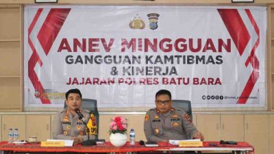Polres Batu Bara Gelar Anev Mingguan, Tekankan Pentingnya Keamanan dan Ketertiban Masyarakat