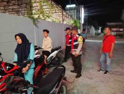 Patroli Malam Antisipasi Gangguan Kamtibmas di Wilayah Polsek Indrapura Berhasil Menjaga Situasi Kondusif