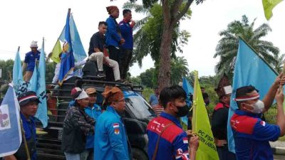 Polres Simalungun Amankan Aksi Unjuk Rasa di Kawasan Ekonomi Khusus Sei Mangkei