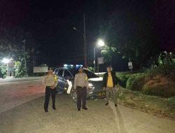 Polsek Lima Puluh Gelar Patroli Malam, Ciptakan Situasi Kamtibmas yang Aman dan Kondusif