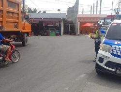 Sat Lantas Polres Tebing Tinggi Edukasi Pengguna Jalan Raya Untuk Tertib Berlalulintas
