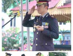 Kapolres Tebing Tinggi Pimpin Upacara Hari Bhayangkara Ke-78 di Lapangan Merdeka
