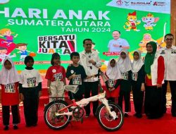 Pelindo Regional 1 Berpartisipasi dalam Peringatan Hari Anak Nasional 2024 di Sumatera Utara