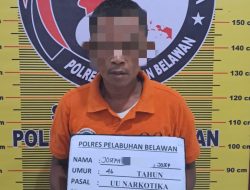 Sat Narkoba Polres Pelabuhan Belawan Berhasil Tangkap Pengedar Narkoba di Lorong Aman