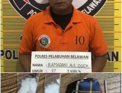 Sat Narkoba Polres Pelabuhan Belawan Tangkap Pengedar Narkoba di Jalan Jala