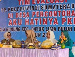 Kapolsek Lima Puluh Hadiri Penilaian Desa Percontohan PKK 2024 di Desa Kwala Gunung