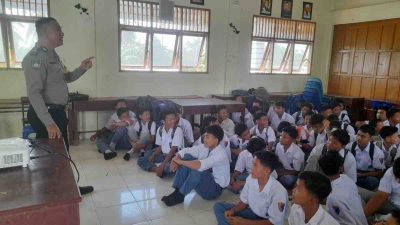 Kapolsek Labuhan Ruku Menggelar Kegiatan “Police Go to School” di Sekolah Cipto Abdi Negoro