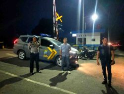 Patroli Malam Polsek Indrapura Berhasil Menjaga Situasi Kamtibmas Tetap Kondusif