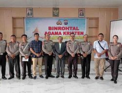Kabag Ren Polres Batubara Pimpin Kerohanian Umat Kristiani di Aula Polres Batubara