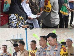 Kapolres Batubara Melayat ke Rumah Duka Almarhum Eka Suhendra, Rekan Media PERISTIWA.COM