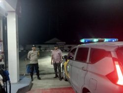 Personel Polsek Lima Puluh Gelar Patroli Malam untuk Jaga Kamtibmas