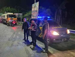 Polsek Indrapura Gelar Patroli Malam, Antisipasi Balap Liar dan Kejahatan di Wilayah Hukum
