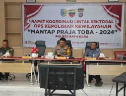 Polres Batu Bara Gelar Rapat Koordinasi Lintas Sektoral Operasi Mantap Praja Toba 2024