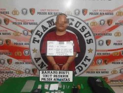 Polisi Tangkap AN Saat Asyik Konsumsi Sabu di Labuhanbatu