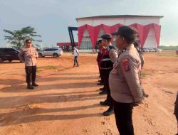 Kapolsek Lima Puluh Amankan Gebyar Semarak PON XXI Aceh-Sumut 2024 di Kantor Bupati Batu Bara