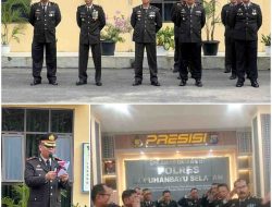 Upacara Hari Kemerdekaan RI ke-79 di Polres Labuhanbatu Selatan Berlangsung Khidmat