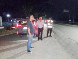 Polsek Lima Puluh Gelar Patroli Malam untuk Menjaga Kamtibmas
