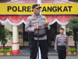Polres Langkat Gelar Apel Pasukan Operasi Mantap Praja Toba 2024