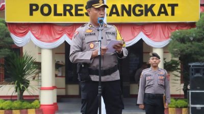 Polres Langkat Gelar Apel Pasukan Operasi Mantap Praja Toba 2024
