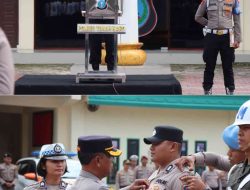 Polres Tanah Karo Gelar Apel Pasukan Ops Mantap Praja Toba 2024 untuk Pengamanan Pilkada
