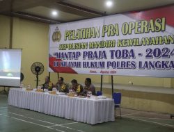 Polres Langkat Gelar Pelatihan Pra Operasi Mantap Praja Toba 2024 untuk Pengamanan Pilkada