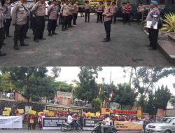 Polres Simalungun Amankan Aksi Unjuk Rasa Terkait Gugatan Praperadilan Terhadap TPL