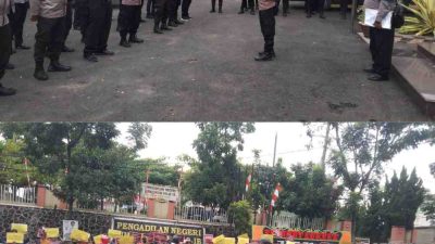 Polres Simalungun Amankan Aksi Unjuk Rasa Terkait Gugatan Praperadilan Terhadap TPL