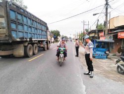 Polsek Indrapura Gelar Operasi Pengaturan Lalu Lintas di Jalinsum Sipare-Pare