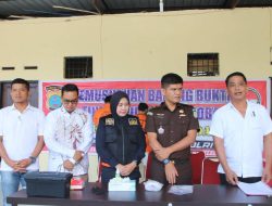 Satuan Reserse Narkoba Polres Serdang Bedagai Musnahkan Barang Bukti Narkotika Jenis Sabu