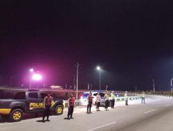 Patroli personil Satuan Samapta Cegah tindak Kejahatan, Curas, Curat, Begal, Tawuran dan Balap Liar.