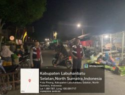 Patroli Subuh di Pasar Tradisional Kotapinang, Polres Labuhanbatu Selatan Antisipasi Kejahatan 3C dan Premanisme