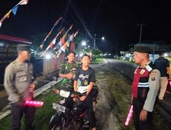 Razia Skala Besar Polsek Tanah Jawa Sukses Tangani Ancaman Keamanan Meski Diguyur Gerimis