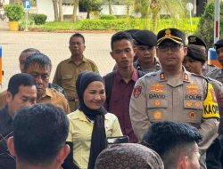 Kapolres Langkat  Langsung Pengamanan Aksi Unjuk Rasa Mahasiswa