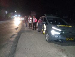 Polsek Lima Puluh Gelar Patroli Malam, Ciptakan Kamtibmas Aman dan Kondusif