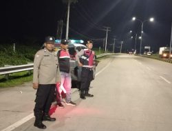 Personel Polsek Lima Puluh Gelar Patroli Mobile Malam Hari, Pastikan Kamtibmas Aman dan Kondusi